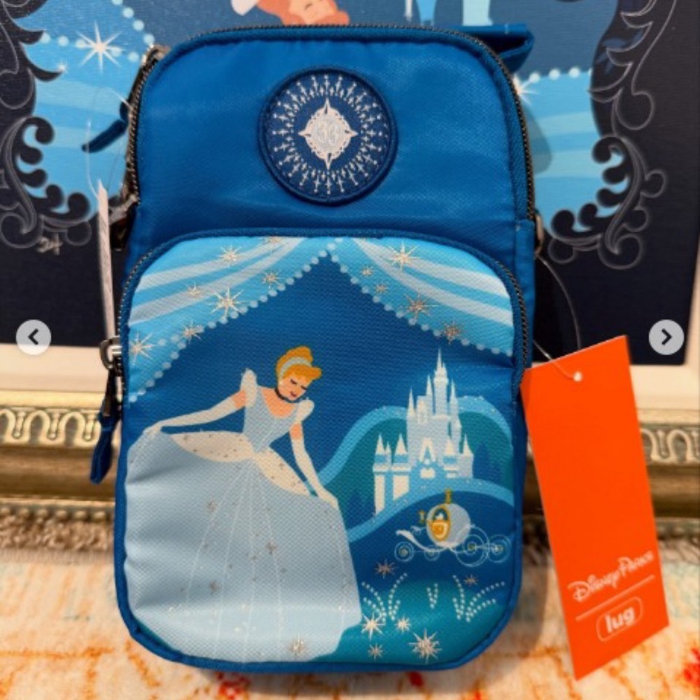 lug Disney Princess Cinderella Blue Crossbody Bag